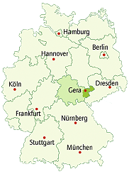 Karte Thüringer Vogtland